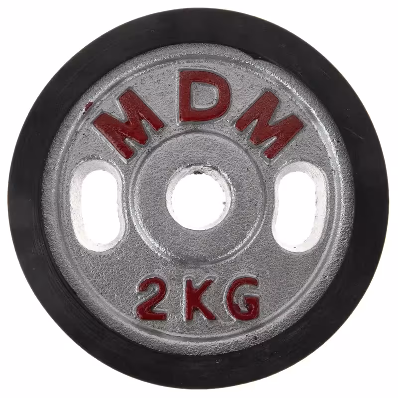 وزنه دمبل ام دی ام وزن 2 کیلوگرم بسته 2 عددی
