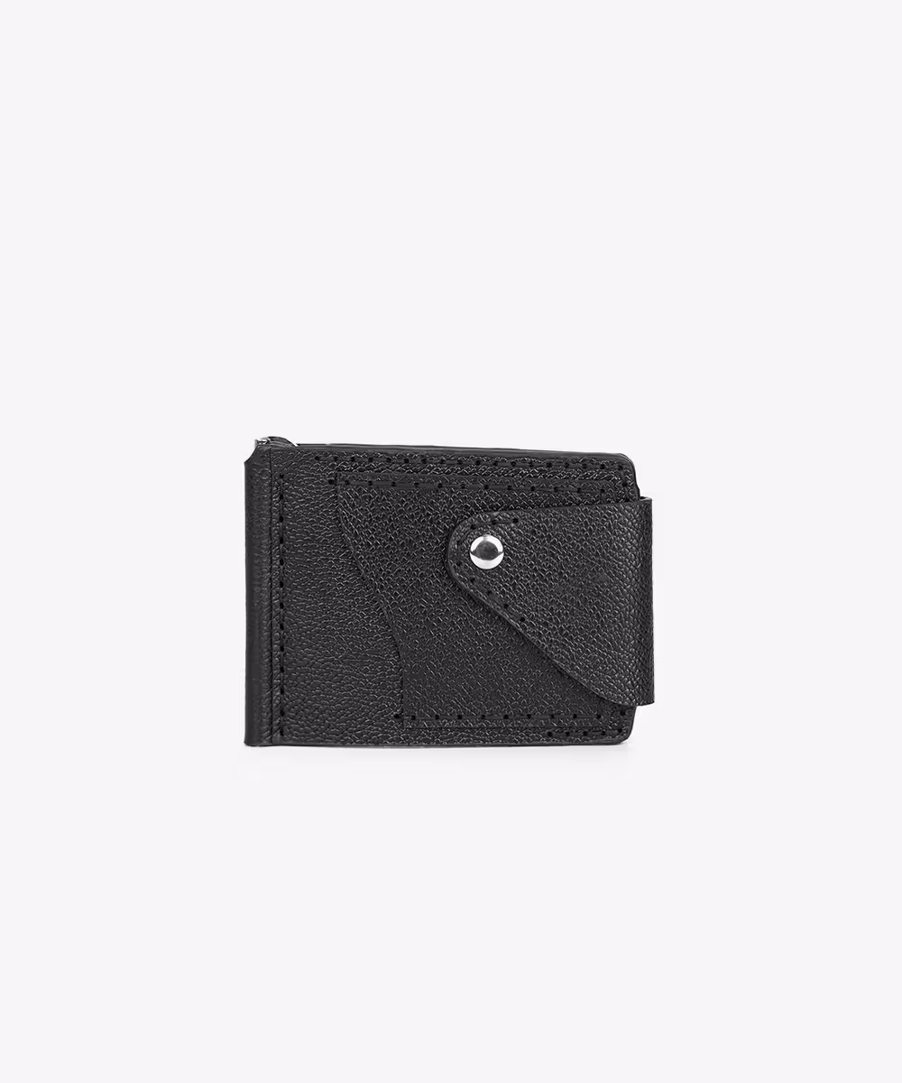 کیف پول دلاری چرم دست‌دوز مدل ماهان - چرم نیاوران