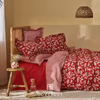 روتختی قرمز طرح گل کاوری مدل Carlo