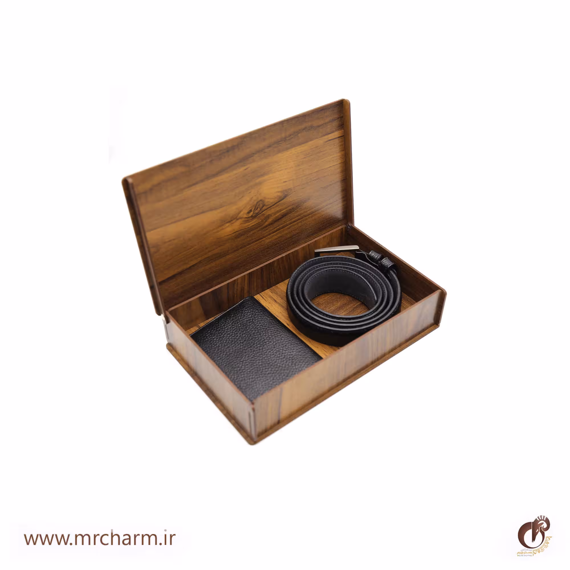 ست کیف پول و کمربند چرم mrc1318-40