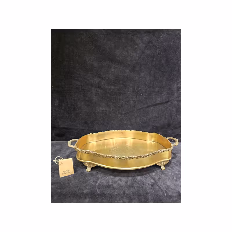 سینی پذیرایی برنجی هندکرفت 189753
