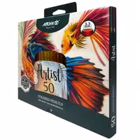 مداد رنگی 50 رنگ آرتیست آریا مقوایی