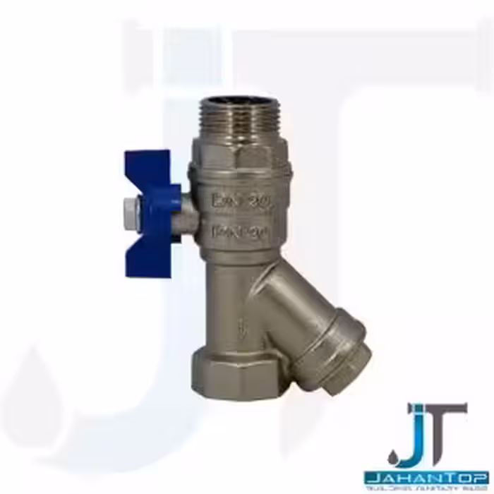 شیر صافی یکسر توپیچ و روپیچ برنجی 3/4 کهن