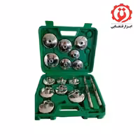 کیت فیلتر روغن فلزی 14 عددی جی تولز