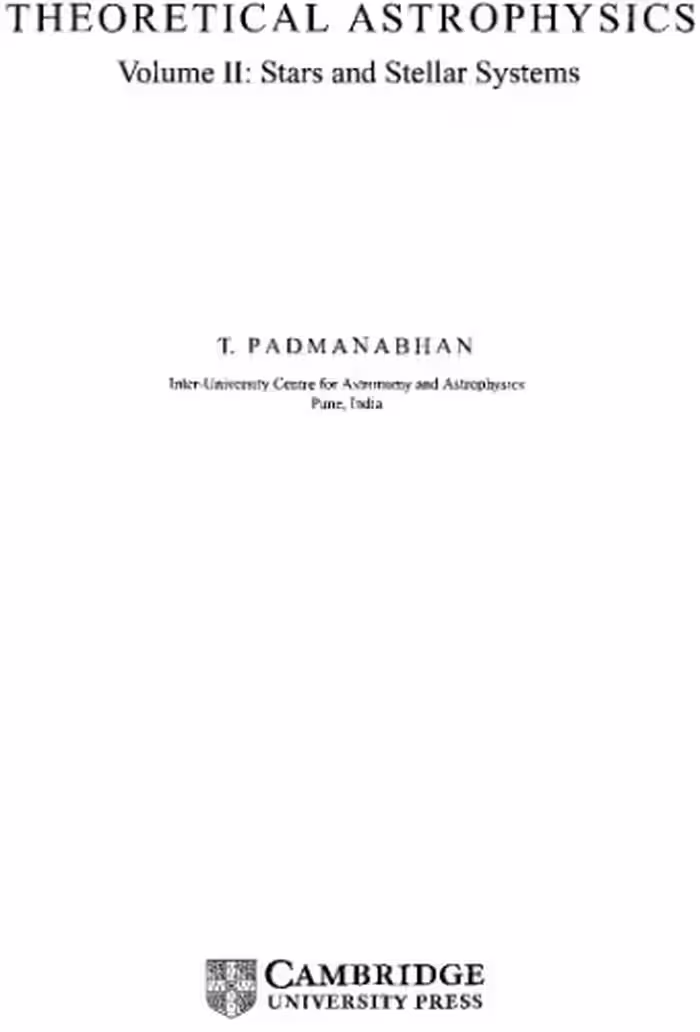 خرید و دانلود نسخه کامل کتاب Theoretical astrophysics. Stars and stellar systems