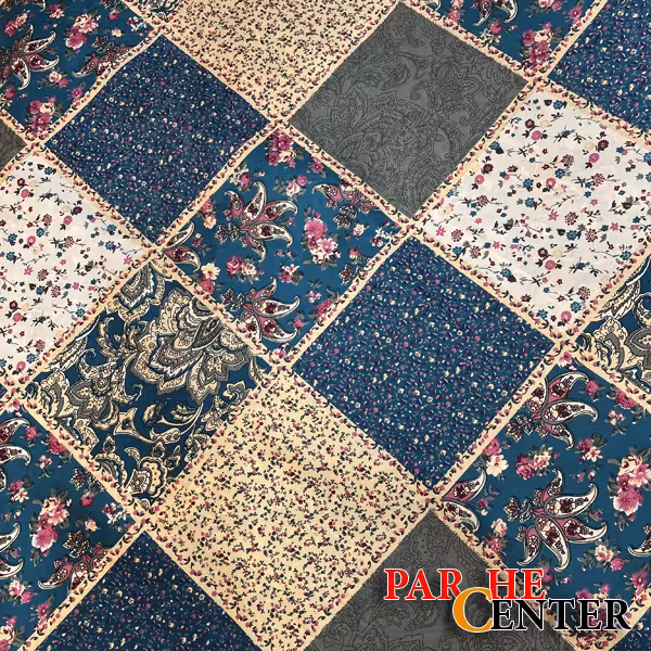 پارچه ملحفه ای ترک مدل چهل تکه کد39