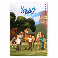 دفتر مشق کارتون اسپریت سوارکار اسب آزاد
