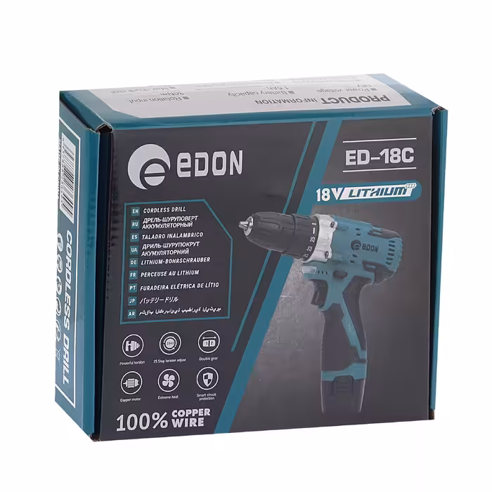 دریل پیچ گوشتی شارژی ادون مدل ED-18C