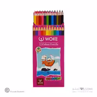 مدادرنگی12رنگ(شش گوش) جعبه مقوایی ووک