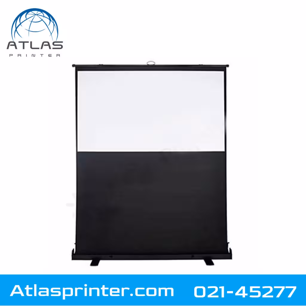 پرده نمایش اسکوپ کف باز شو دستی 83 اینچ