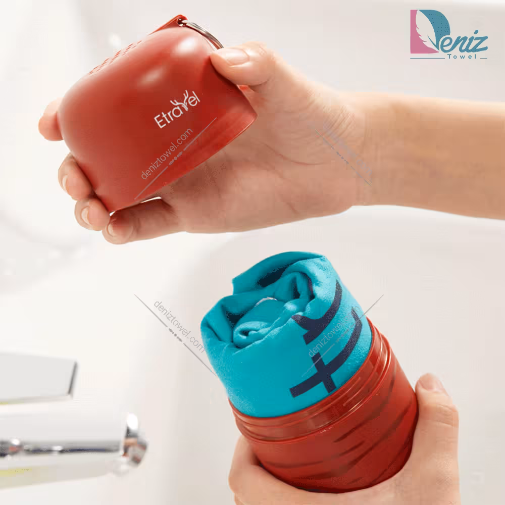 حوله کمپی یا مسافرتی ترول بزرگ رنگ فیروزه ای