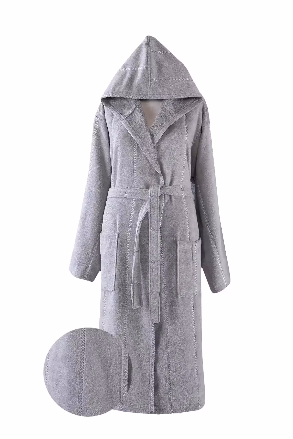 حوله کلاه دار یونیسکس S/m نخی - لارا گری - 2255