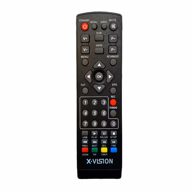 ریموت کنترل گیرنده دیجیتال ایکس ویژن مدل 373