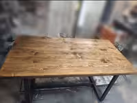 تک میز ناهارخوری چوب وفلز کد 11692