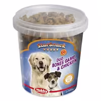 تشویقی سطلی سگ نوبی استخوانی طعم مرغ و شکار Nobby Star Snack Duo Bones Game & Chicken