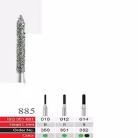 فرز الماسی دسته نقره ای BTM مدل Cylinder End Conical 135′ 885 - فروشگاه تخصصی دندانپزشکی سپیرا