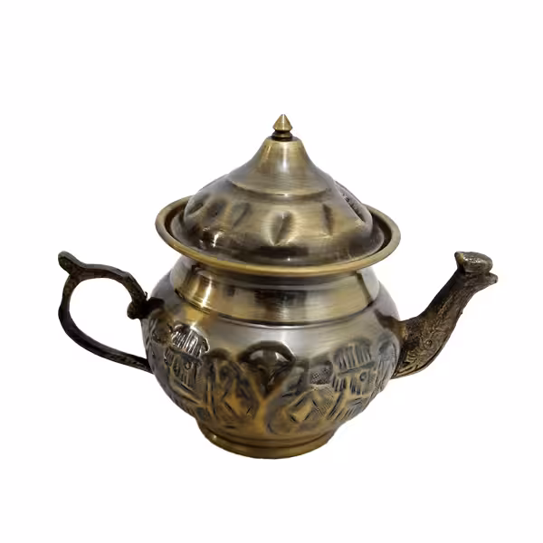 قوری برنجی مخصوص سماور - طرح 2