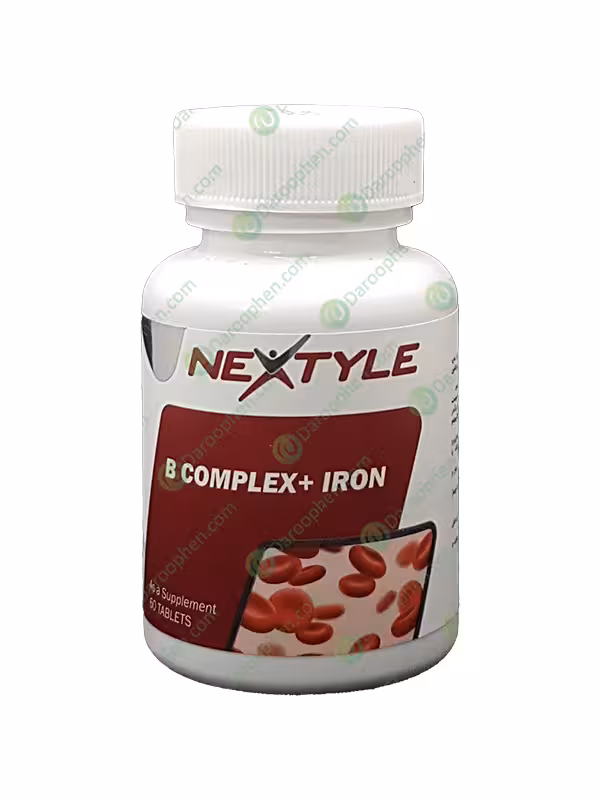 قرص ب کمپلکس پلاس آهن نکستایل 60 عدد – Nextyle B Complex Plus Iron 60 Tabs
