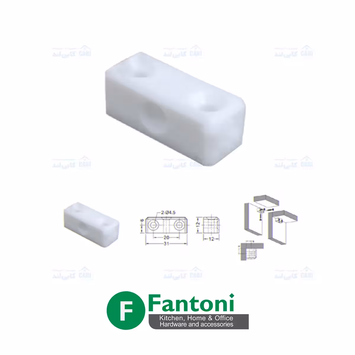 گونیا تخت مدل J4 سفید فانتونی M150