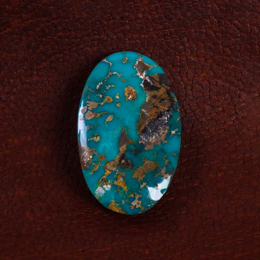 نگین فیروزه شجری کد 13953 - جواهری مشاهیر