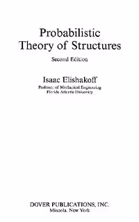 خرید و دانلود نسخه کامل کتاب Elishakoff I Probabilistic Theory of Structures
