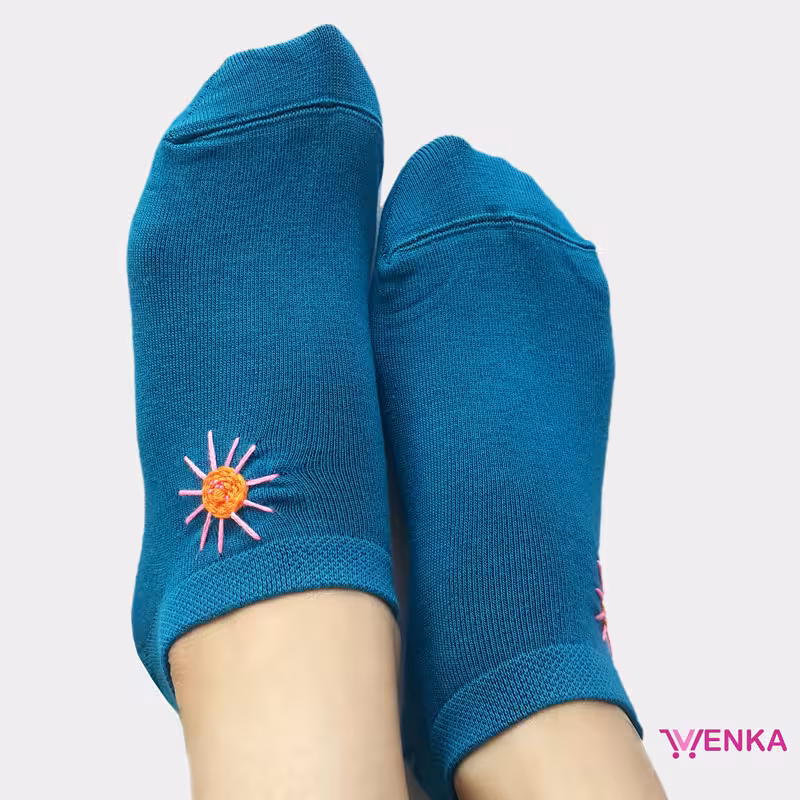 جوراب مچی گلدوزی کد 77343