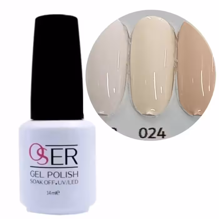 لاک ژل ناخن اوسر شماره 024 OSER GEL PULISH
