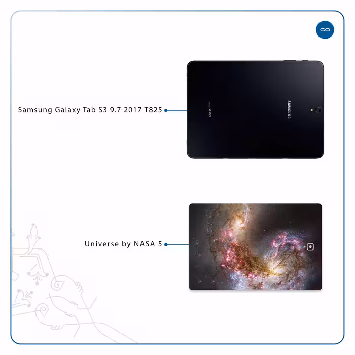 برچسب پوششی ماهوت مدل Universe-by-NASA-5 مناسب برای تبلت سامسونگ Galaxy Tab S3 9.7 2017 T825