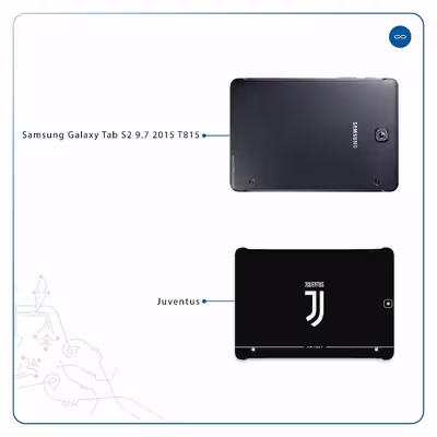 برچسب پوششی ماهوت مدل Juventus مناسب برای تبلت سامسونگ Galaxy Tab S2 9.7 2015 T815