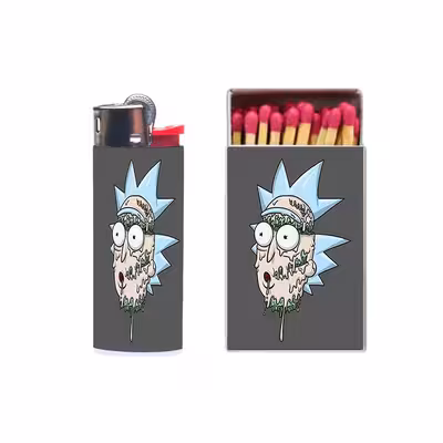 فندک مدل ریک و مورتی کد 454 به همراه کبریت