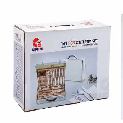 سرویس قاشق و چنگال 141 پارچه جی فی نی مدل 185G