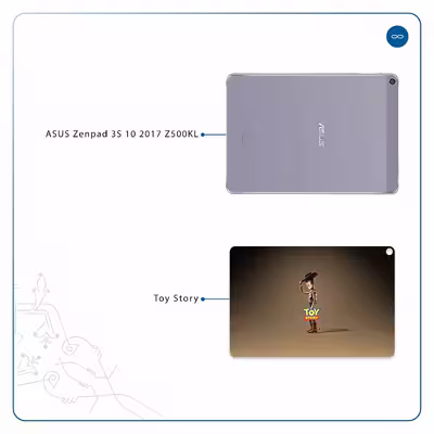 برچسب پوششی ماهوت مدل Toy Story مناسب برای تبلت ایسوس Zenpad 3S 10 2017 Z500KL