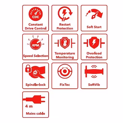 مینی فرز فلکس مدل LE 14-7 125 INOX