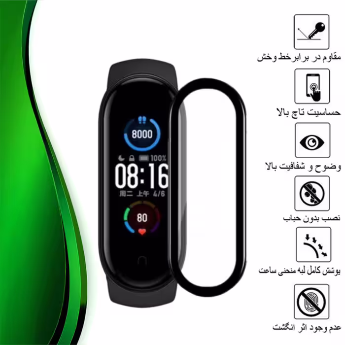 محافظ صفحه نمایش نانو تراستکتور مدل PMTA مناسب برای ساعت هوشمند شیائومی Mi Band 7