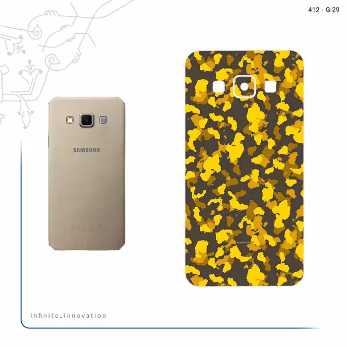 برچسب پوششی ماهوت مدل Yellow Infantry Army مناسب برای گوشی موبایل سامسونگ Galaxy A3