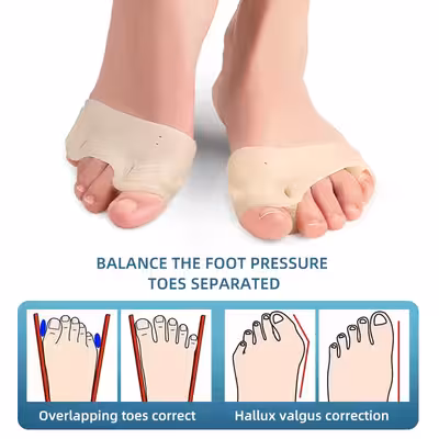 اصلاح کننده هالوکس والگوس و انگشت کوچک پا و محافظ زیر پنجه مدل FX 239 بسته دو عددی