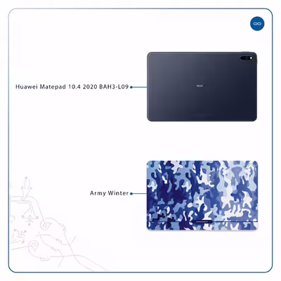 برچسب پوششی ماهوت مدل Army-Winter مناسب برای تبلت هوآوی Matepad 10.4 2020 BAH3-L09