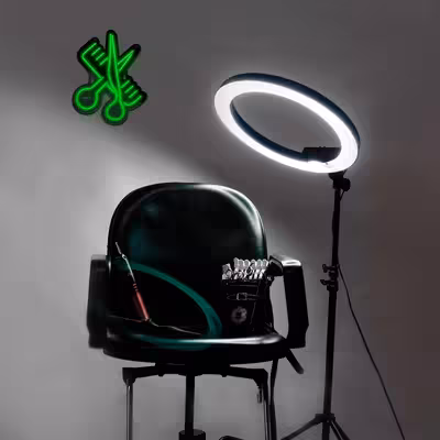 چراغ دیواری نئون دیزاین طرح Barber-BL_GR