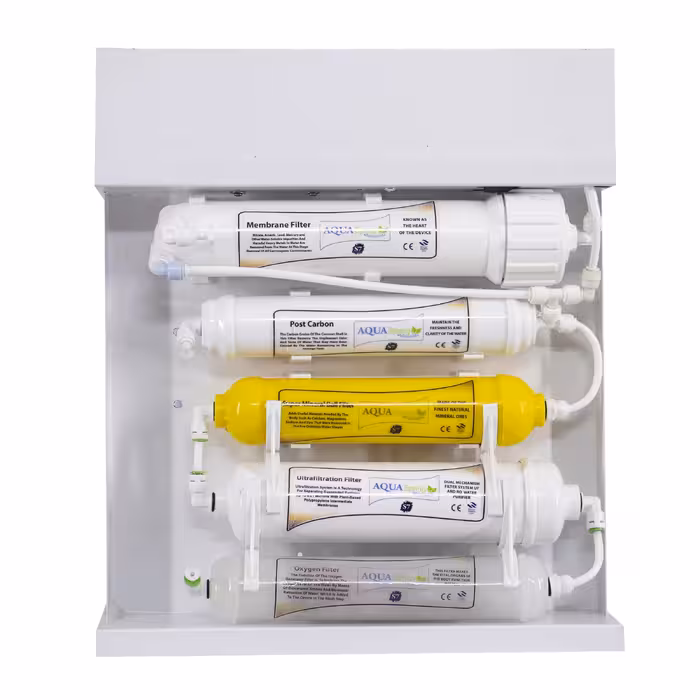 دستگاه تصفیه کننده آب آکوآ اسپرینگ مدل RO-S7-WZ- 7090 به همراه کیت نشتی و فیلتر مجموعه 3 عددی 