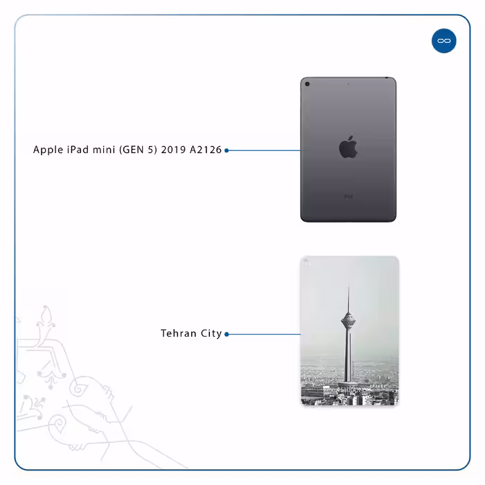 برچسب پوششی ماهوت مدل Tehran City مناسب برای تبلت اپل iPad mini (GEN 5) 2019 A2126