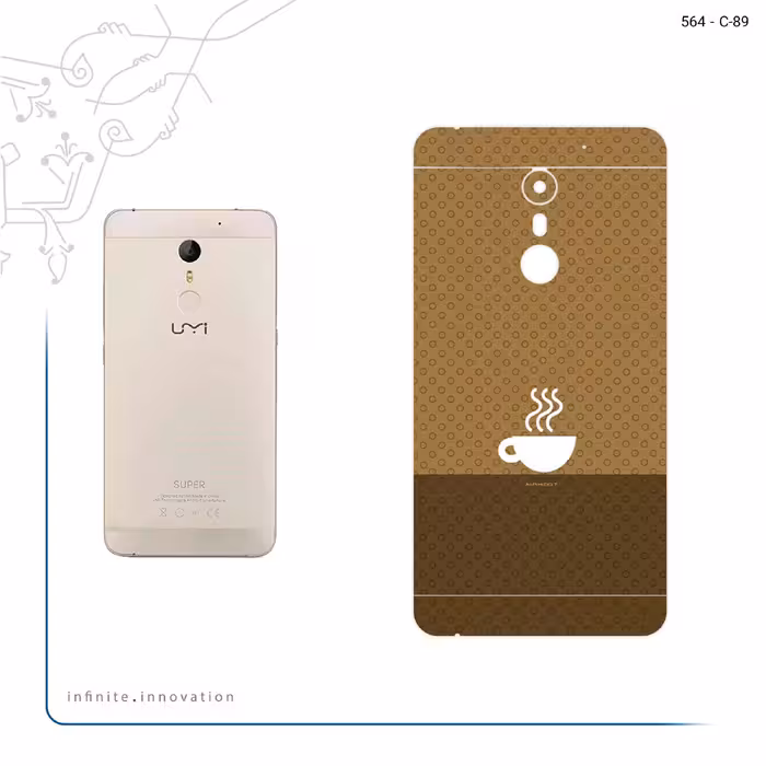 برچسب پوششی ماهوت مدل Minimal Cup of Coffee Icon مناسب برای گوشی موبایل یومی Super