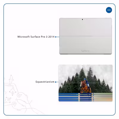 برچسب پوششی ماهوت مدل Equestrianism مناسب برای تبلت مایکروسافت Surface Pro 3 2014