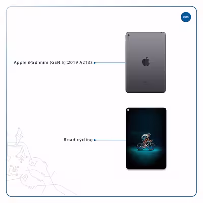 برچسب پوششی ماهوت مدل Road cycling مناسب برای تبلت اپل iPad mini (GEN 5) 2019 A2133