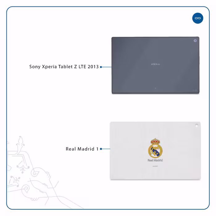 برچسب پوششی ماهوت مدل Real-Madrid مناسب برای تبلت سونی Xperia Tablet Z LTE 2013