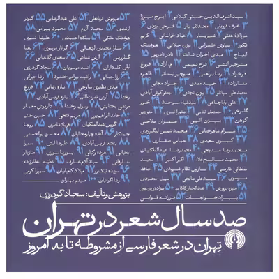 کتاب صدسال شعر در تهران تهران در شعر فارسی از مشروطه تا به امروز  اثر سجاد گودرزی نشر علمی فرهنگی