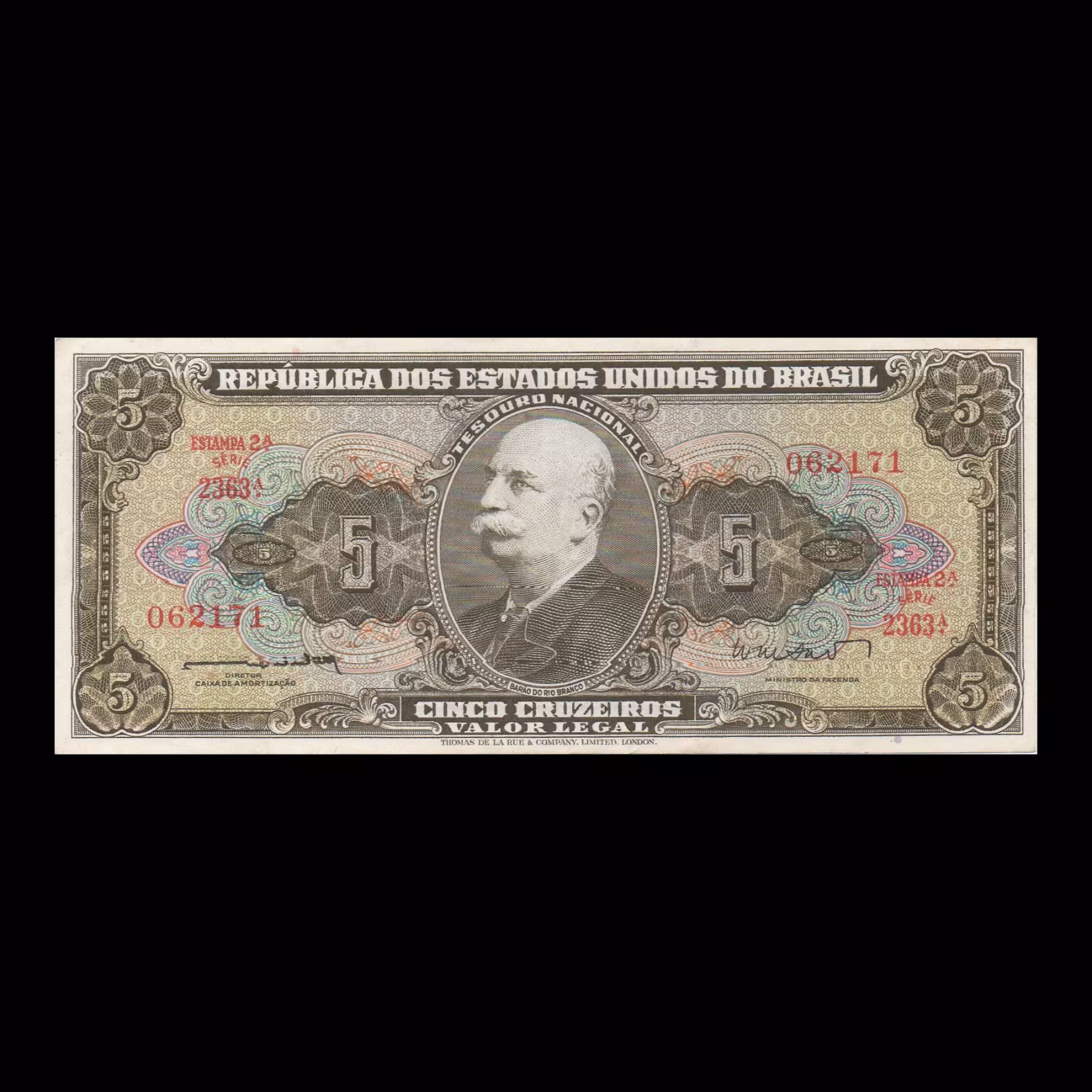 اسکناس تزئینی طرح کشور برزیل مدل 5  رئال