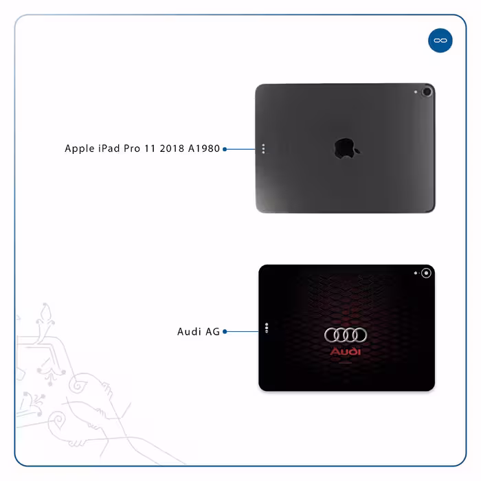 برچسب پوششی ماهوت مدل Audi AG مناسب برای تبلت اپل iPad Pro 11 2018 A1980