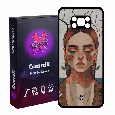 کاور گارد ایکس طرح دختر مدل Glass10318 مناسب برای گوشی موبایل شیائومی Poco X3 Pro