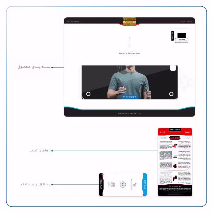 برچسب پوششی ماهوت مدل Mark Zuckerberg مناسب برای تبلت سامسونگ Galaxy Tab A 9.7 2015 T550