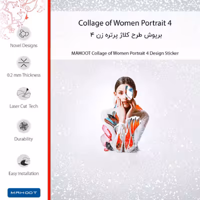 برچسب پوششی ماهوت مدل Collage of Women Portrait 4 مناسب برای گوشی موبایل هوآوی Mate 20 X